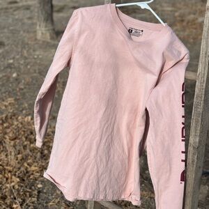 CARHARTT women’s Light Pink Long Sleeve Tee